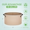 Ipower 10-Pack 30 Gallon Plant Grow Bags, Tan, 10PK GLGROWBAG30X5TANX2 - alternate 6